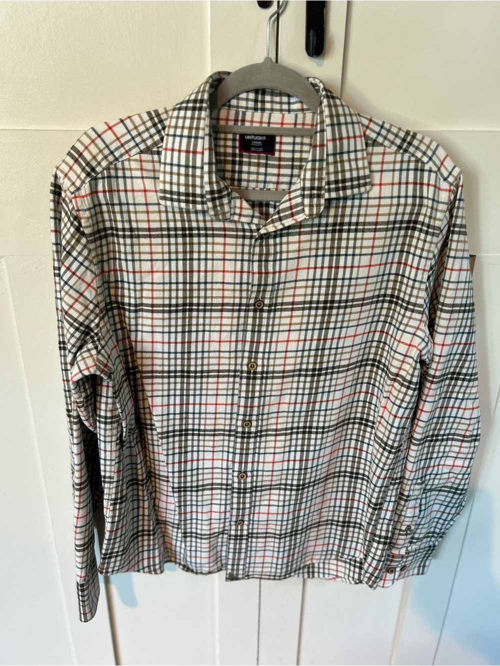 UNTUCKit Mens' Large Lightweight Flannel Shirt